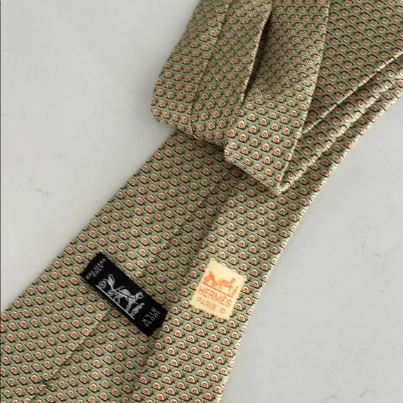 Hermes silk tie